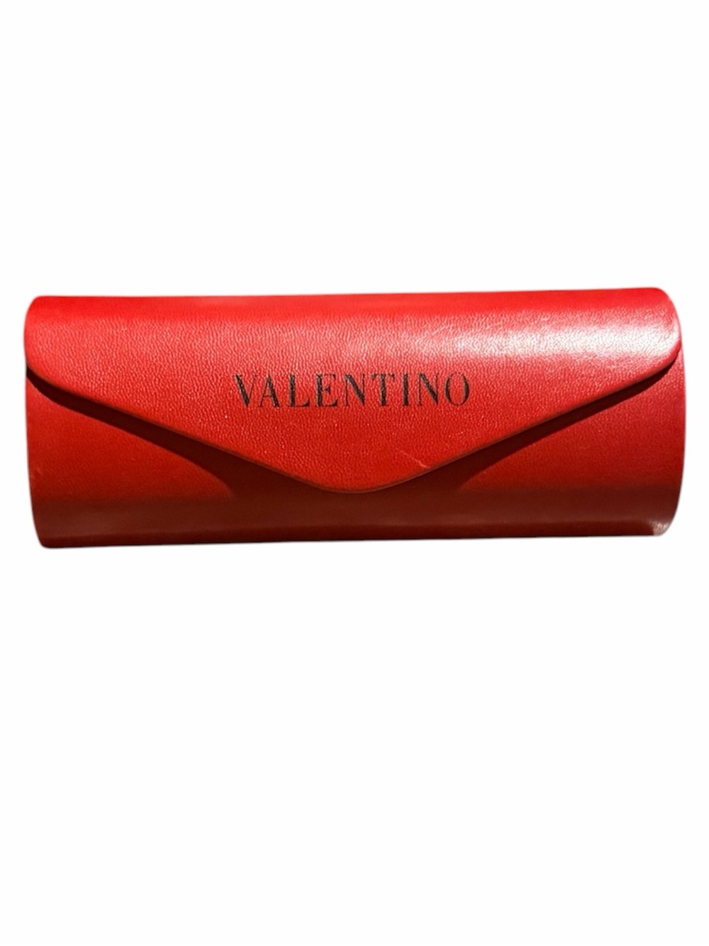 Valentino Red Leather Eyewear Case